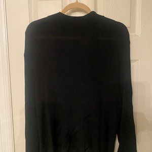 BLACK MOCK TURTLE SWEATER
